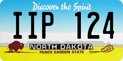 ND license plate IIP124