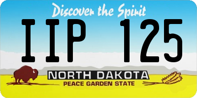 ND license plate IIP125
