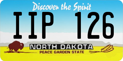 ND license plate IIP126