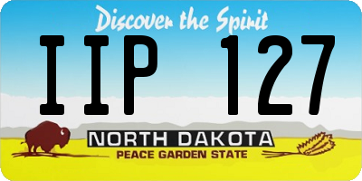 ND license plate IIP127