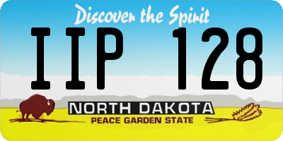 ND license plate IIP128