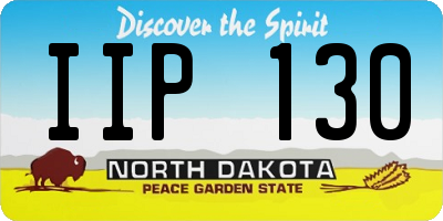 ND license plate IIP130