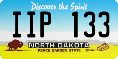 ND license plate IIP133