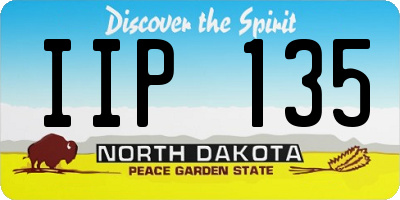 ND license plate IIP135