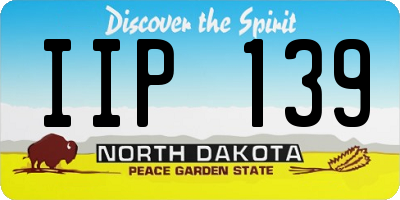 ND license plate IIP139
