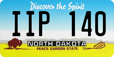ND license plate IIP140