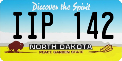 ND license plate IIP142