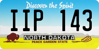 ND license plate IIP143