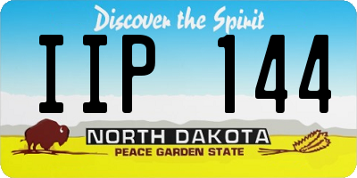 ND license plate IIP144
