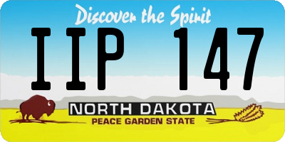ND license plate IIP147