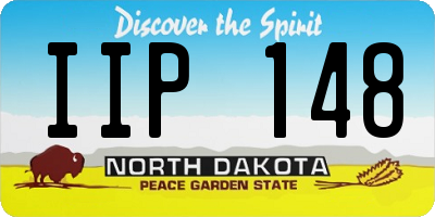 ND license plate IIP148