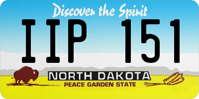 ND license plate IIP151