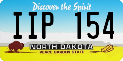 ND license plate IIP154