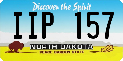 ND license plate IIP157