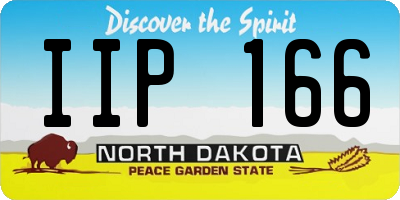 ND license plate IIP166