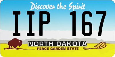 ND license plate IIP167
