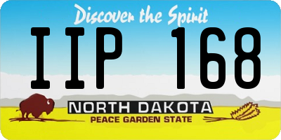 ND license plate IIP168