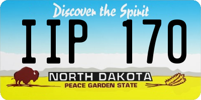 ND license plate IIP170