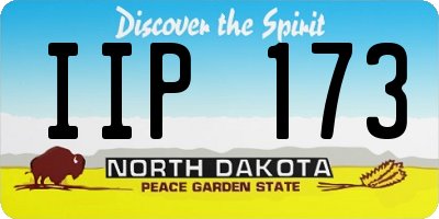ND license plate IIP173