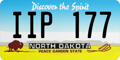 ND license plate IIP177