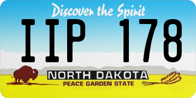 ND license plate IIP178