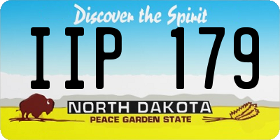 ND license plate IIP179