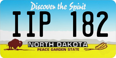 ND license plate IIP182