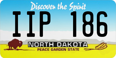 ND license plate IIP186