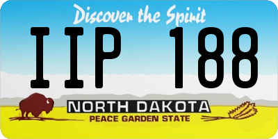 ND license plate IIP188