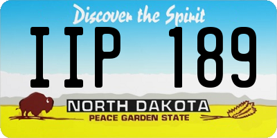 ND license plate IIP189