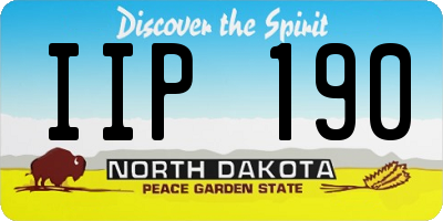 ND license plate IIP190