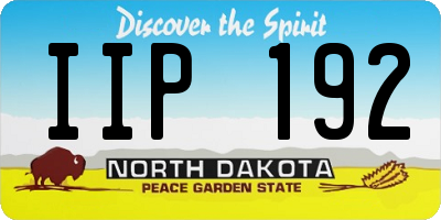 ND license plate IIP192