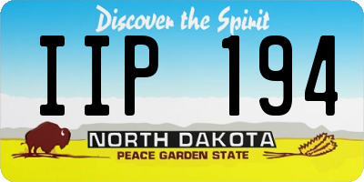 ND license plate IIP194