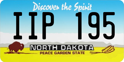 ND license plate IIP195