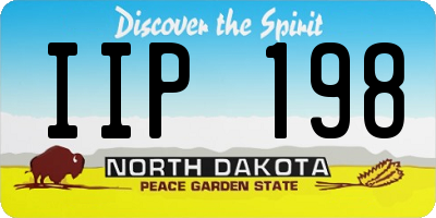 ND license plate IIP198