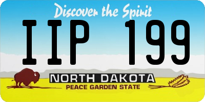 ND license plate IIP199