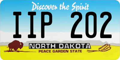 ND license plate IIP202