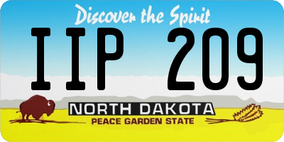 ND license plate IIP209