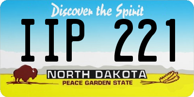 ND license plate IIP221