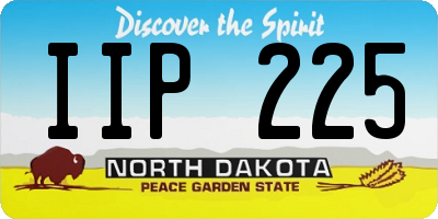 ND license plate IIP225