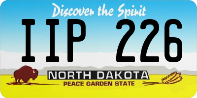 ND license plate IIP226