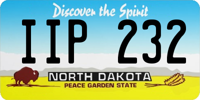 ND license plate IIP232