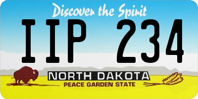 ND license plate IIP234
