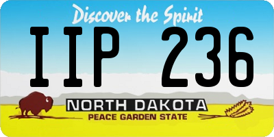 ND license plate IIP236