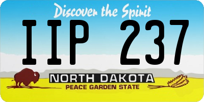 ND license plate IIP237