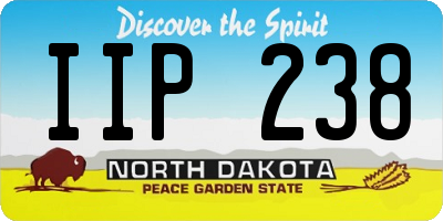 ND license plate IIP238