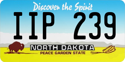 ND license plate IIP239