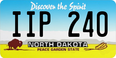 ND license plate IIP240