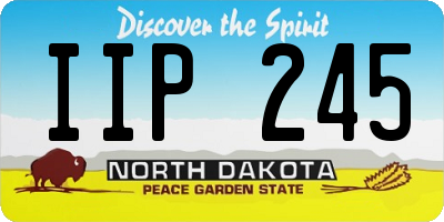 ND license plate IIP245