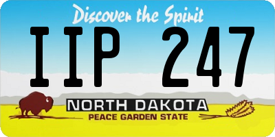 ND license plate IIP247